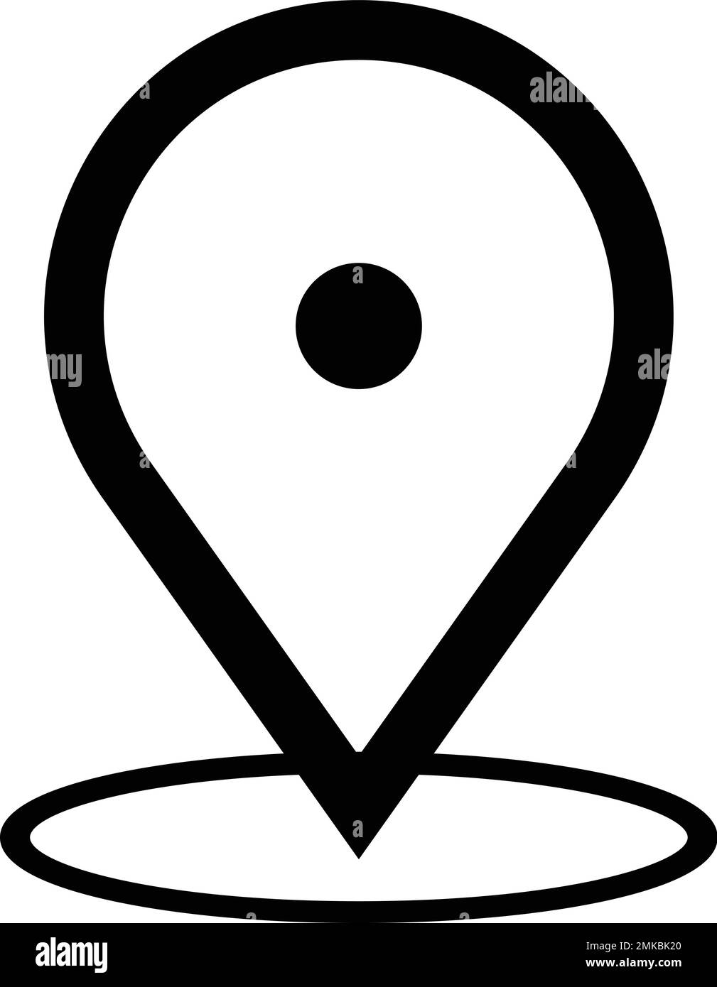 Icona posizione. Simbolo pin della mappa. marcatore di posizionamento