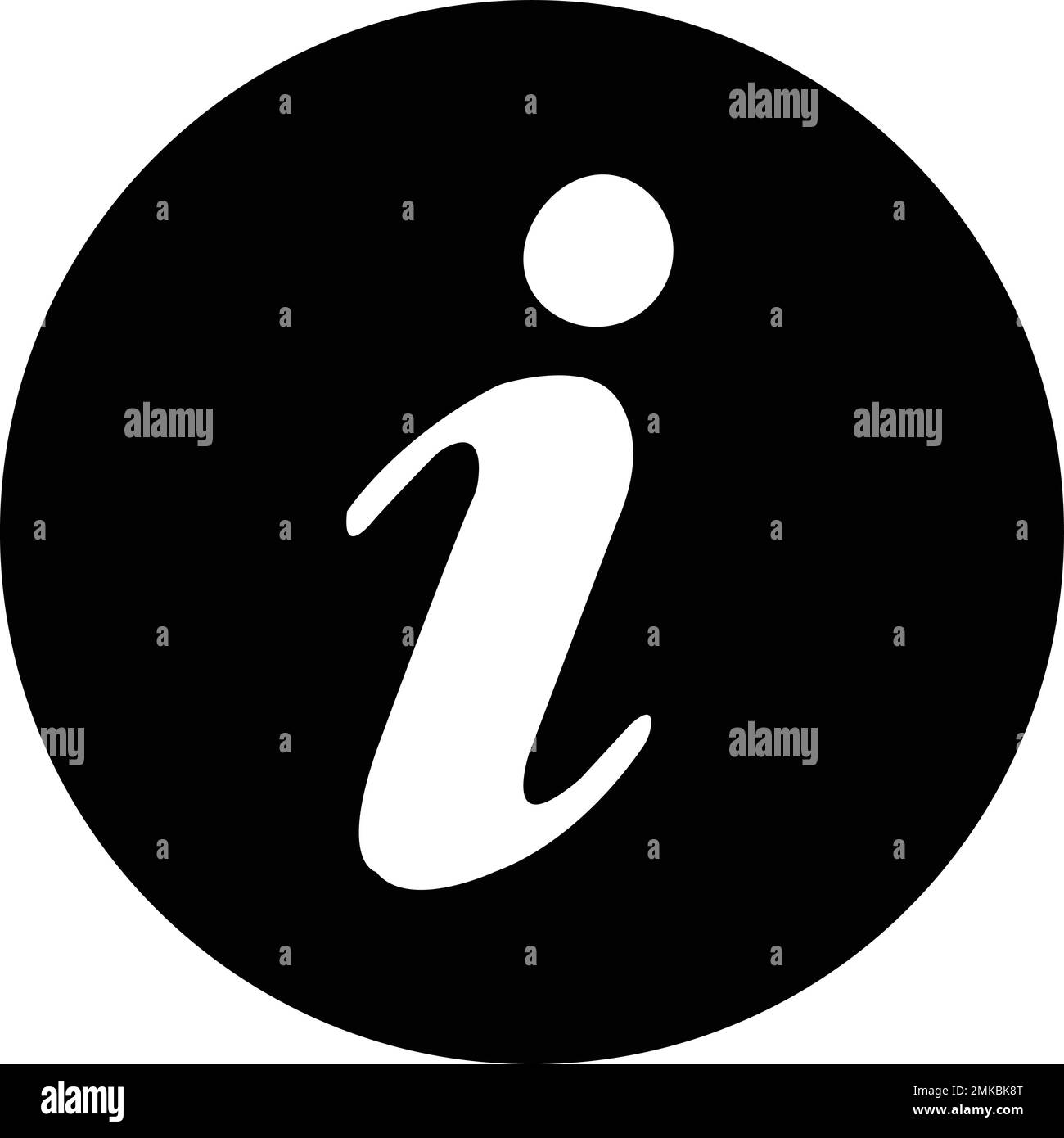 Icona informazioni. Icona punto informativo nera. Logo della Guida. Info vettore di segno semplice Illustrazione Vettoriale
