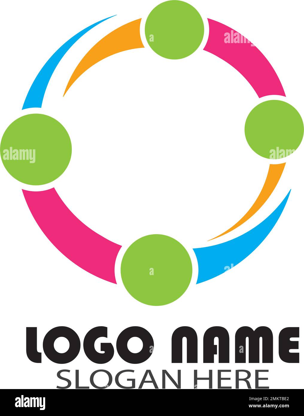 modello di disegno vettoriale logo community Care. Illustrazione Vettoriale