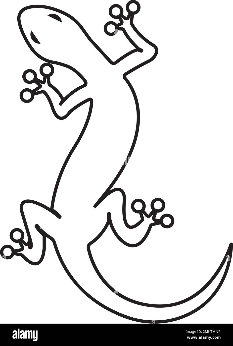 casa lucertola vettore icona illustrazione semplice disegno Illustrazione Vettoriale