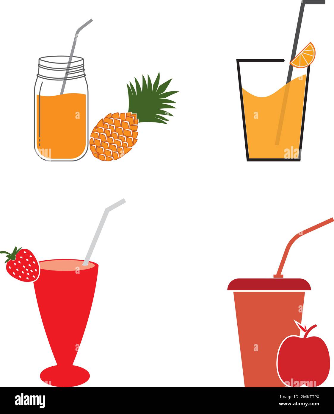 succo di frutta fresca icon.vector disegno del logo illustrazione. Illustrazione Vettoriale