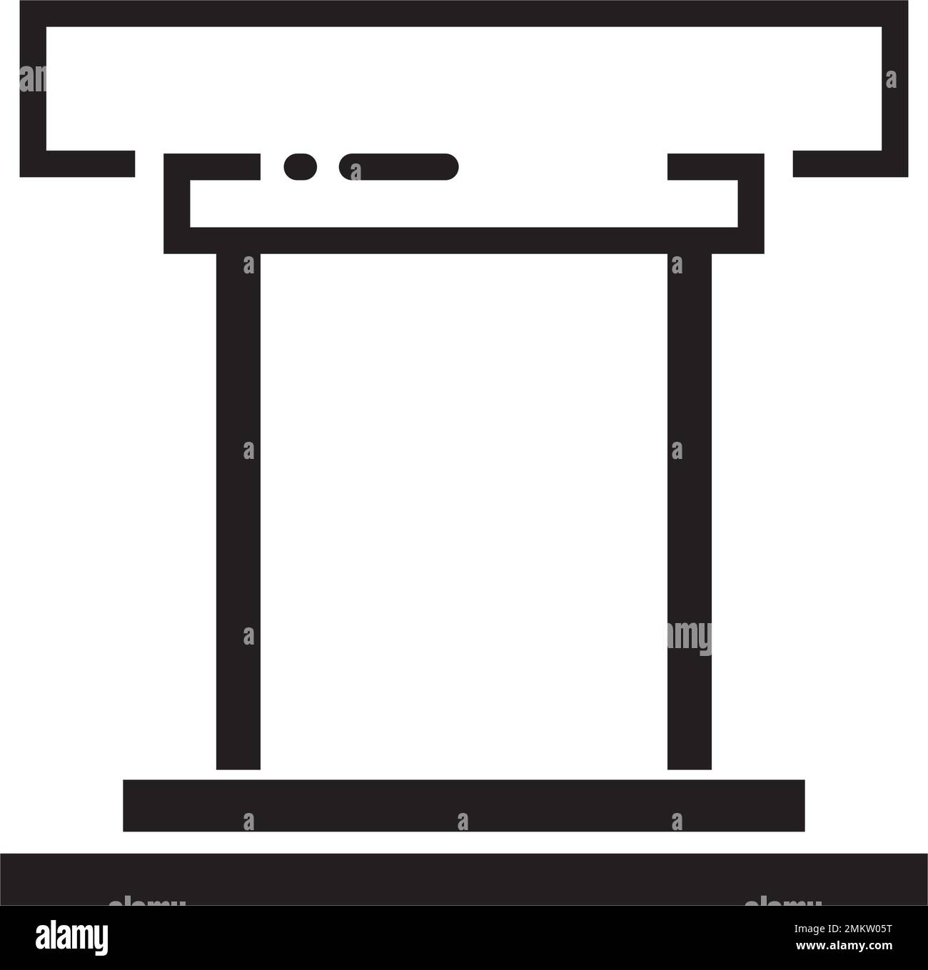 modello di disegno di illustrazione vettoriale del logo della colonna. Illustrazione Vettoriale
