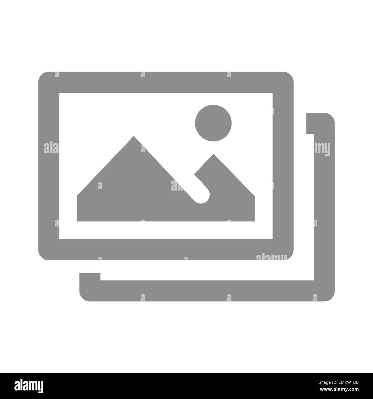 Icona del vettore file di foto. Immagine, simbolo di riempimento del supporto immagine. Illustrazione Vettoriale