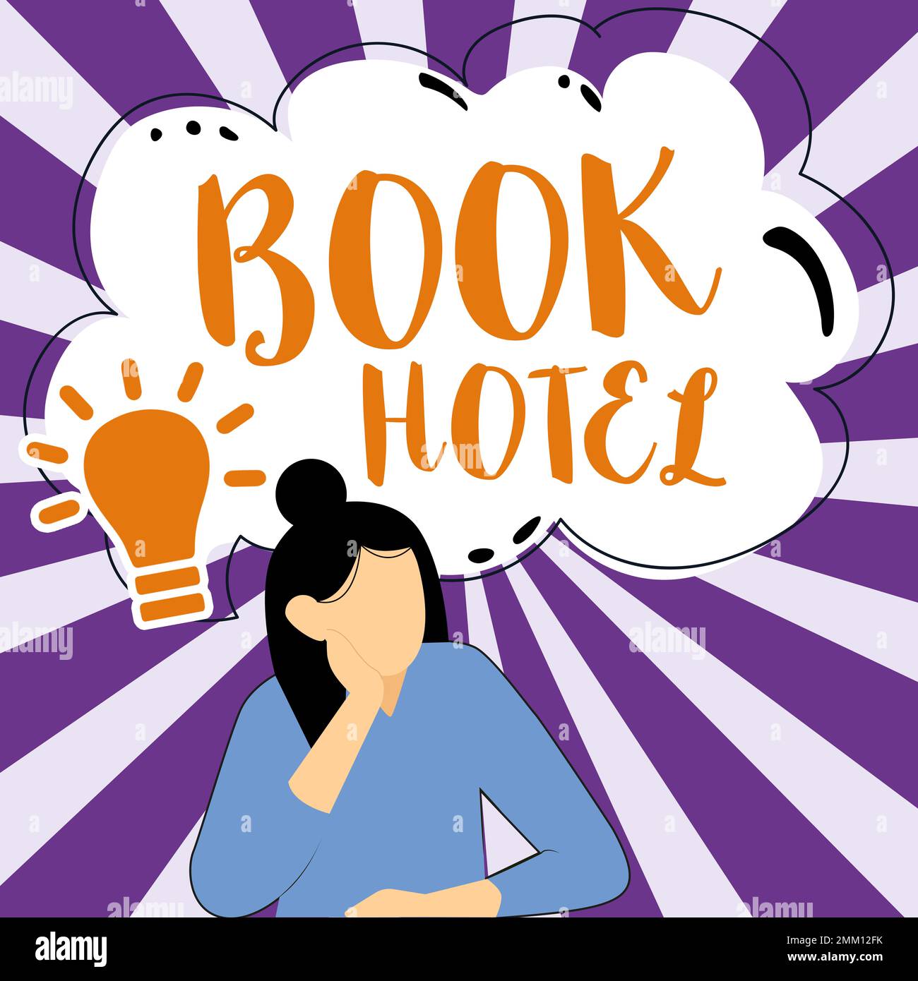 Didascalia di testo Presentazione del Book Hotel. Vetrina di affari un accordo che fate per avere una camera o una sistemazione dell'hotel Foto Stock