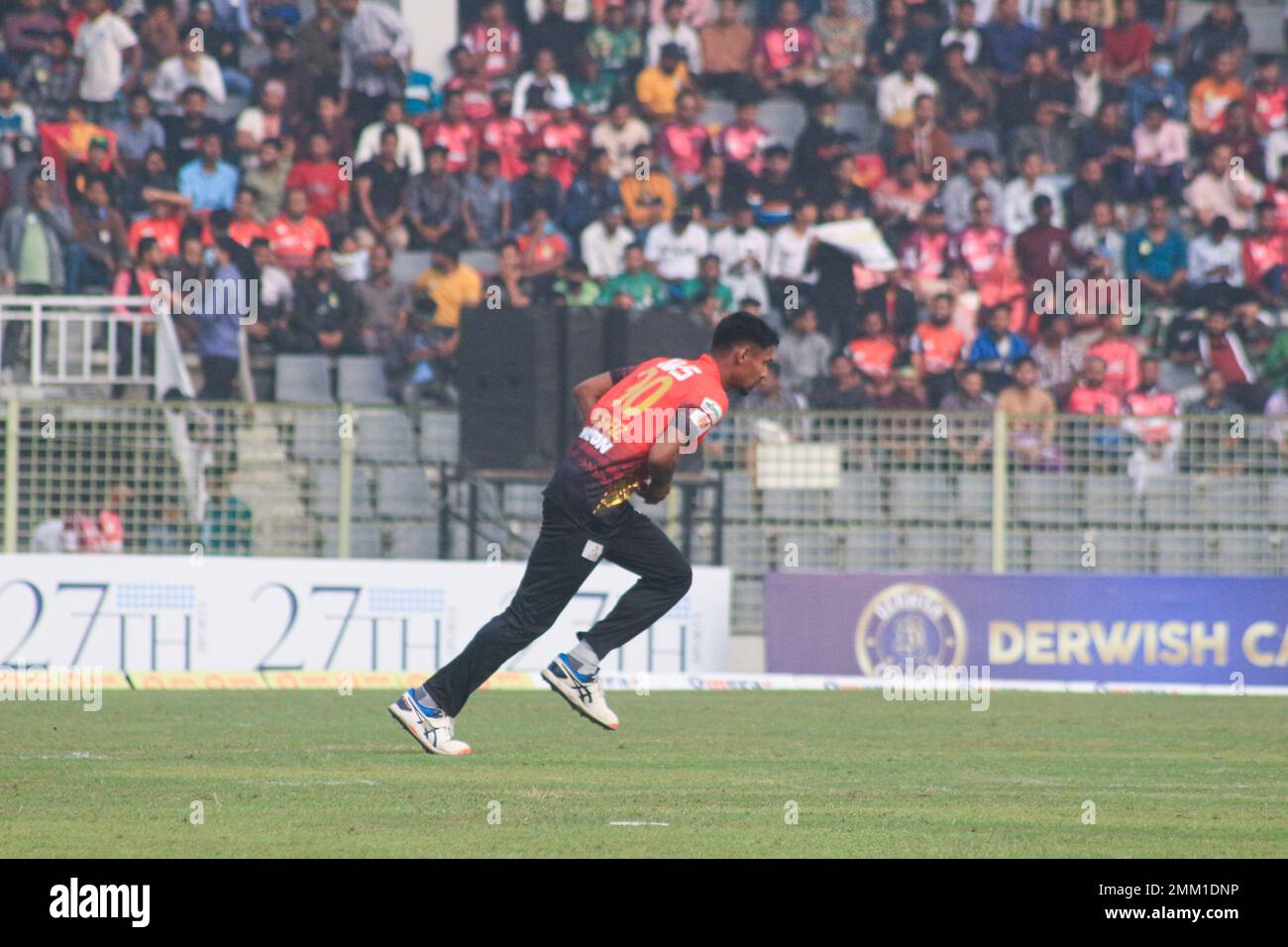 28 gennaio 2023 a Sylhet-Bangladesh: Comilla Victorians team Bowler ...