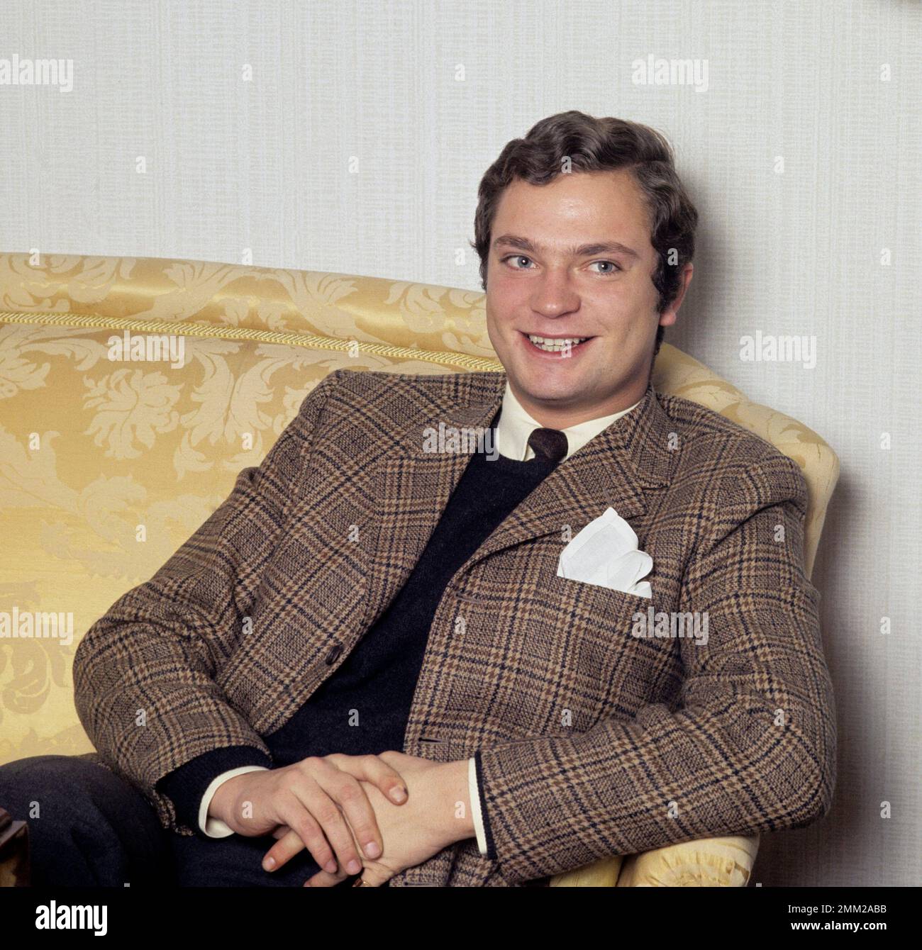 Carl XVI Gustaf, re di Svezia. Nato il 30 aprile 1946. Nella foto mentre era principe della corona, nel suo appartamento dello studente. 1968 Foto Stock