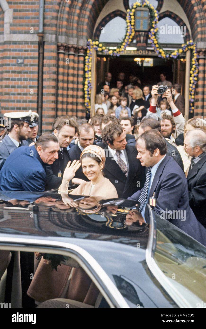 Carl XVI Gustaf, re di Svezia. Nato il 30 aprile 1946. Nella foto con la regina Silvia 1979 in Germania. Foto Stock