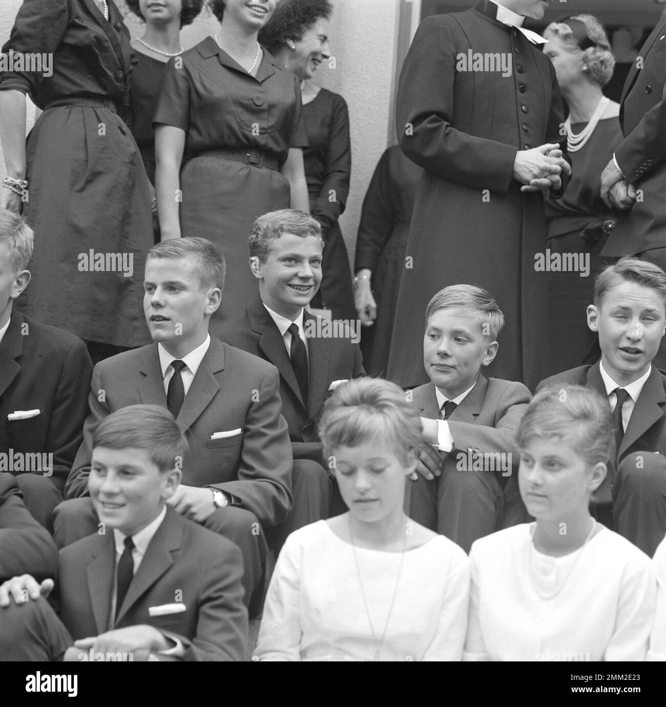 Carl XVI Gustaf, re di Svezia. Nato il 30 aprile 1946. Foto scattata in relazione alla sua conferma il 21 luglio 1962 alla chiesa di Borgholms sull'isola di Öland. Foto Stock