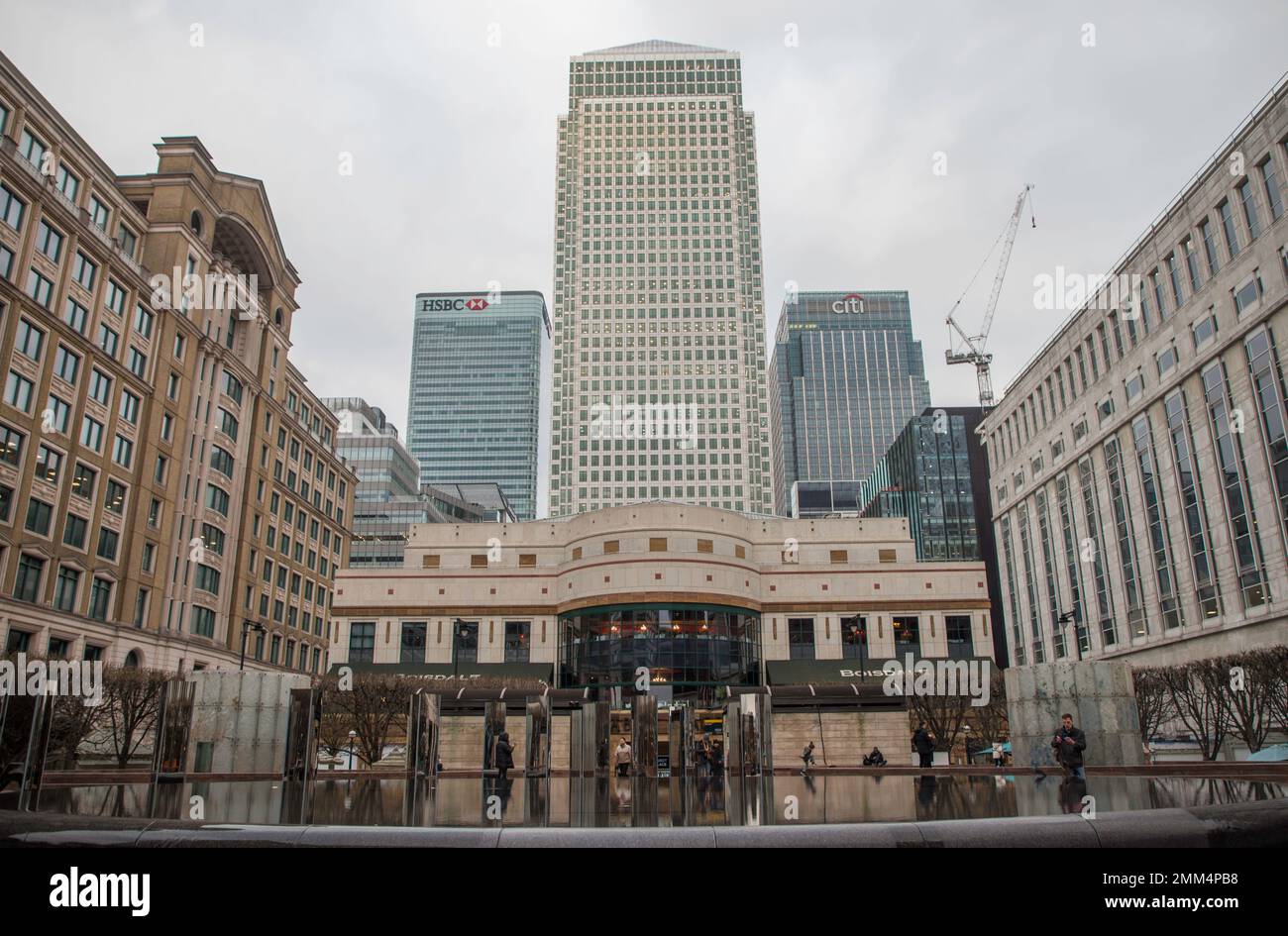 Canada One, HSBC e Citi Group Canary Wharf London Foto Stock
