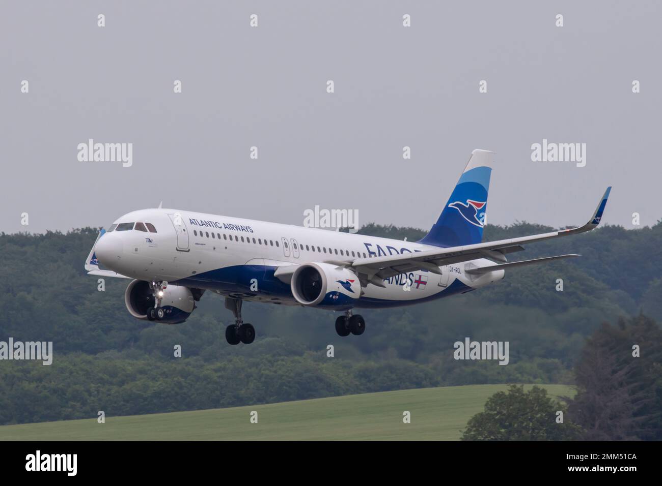 OY-RCL Airbus A320-251N Atlantic Airways Billund Aeroporto EKBI 17/06/2022 Foto Stock