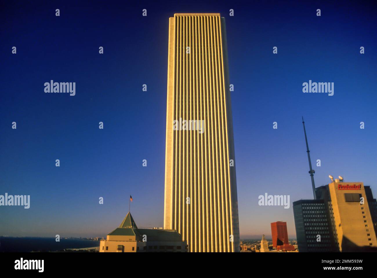 1988 EDIFICIO STORICO DI AMOCO (©DURRELL STONE & PERKINS & WILL 1974) IL LOOP CHICAGO ILLINOIS USA Foto Stock