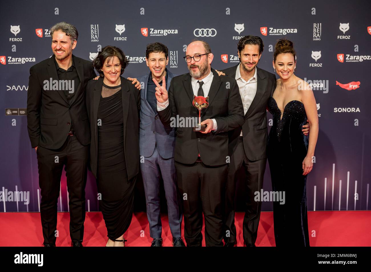 X Edición de los Premios Feroz celebrados el pasado 28 de enero en Zaragoza, España. Lo mejor de la producción audiovisivi española del año. Foto Stock