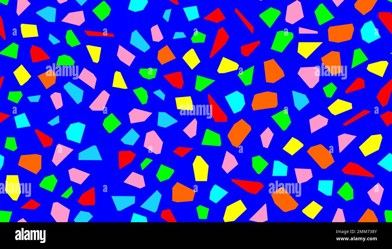 motivo senza cuciture geometria ceramica multicolor carta parati linoleum tessuto texture arancione giallo verde rosa blu pietra Foto Stock
