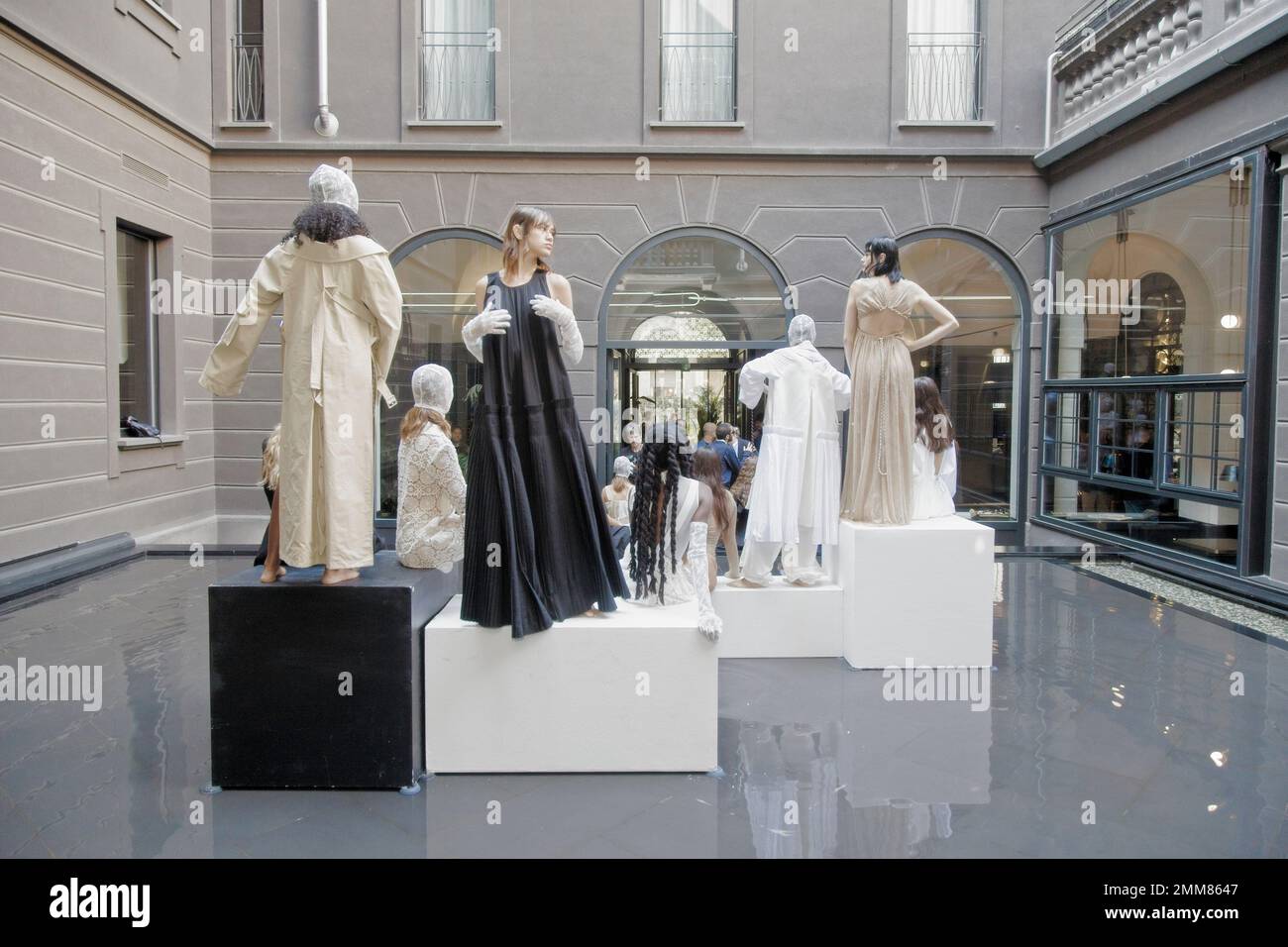 Apnea MFW22 mostra delle Sirene Foto Stock