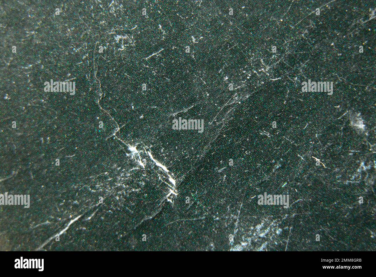 carta vecchia verde scuro come sfondo, foto macro Foto Stock