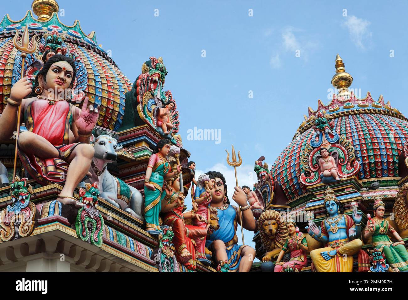 Il Tempio di Sri Mariamman, Chinatown, Singapore Foto Stock