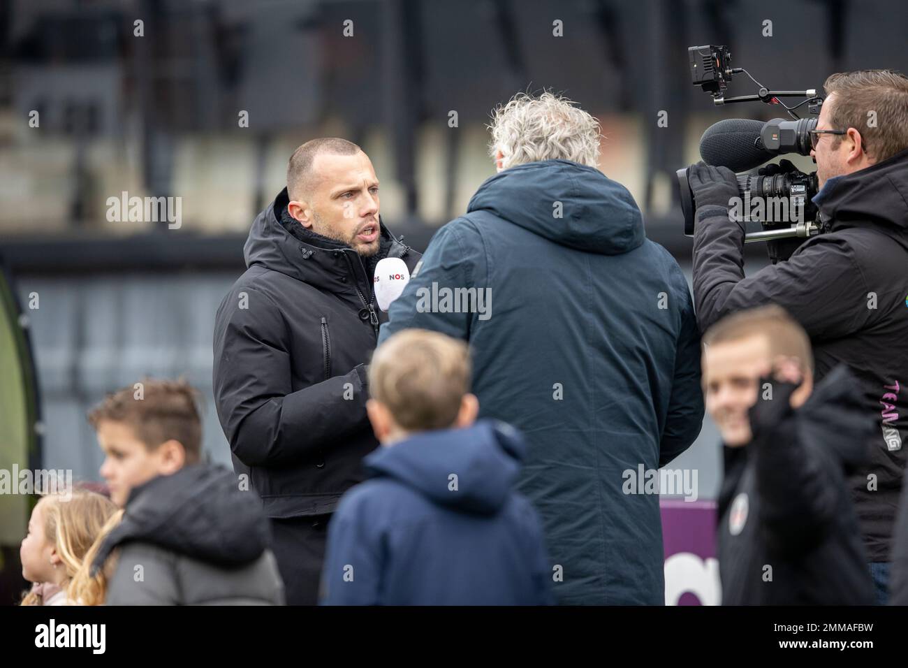 ROTTERDAM, PAESI BASSI - GENNAIO 29: John Heitinga, interim-manager di Ajax durante la partita olandese di Eredivie tra Excelsior Rotterdam e Ajax allo stadio Van Donge & De Roo il 29 Gennaio 2022 a Rotterdam, Paesi Bassi (Foto di Peter van der Klooster/Alamy Live News) Foto Stock