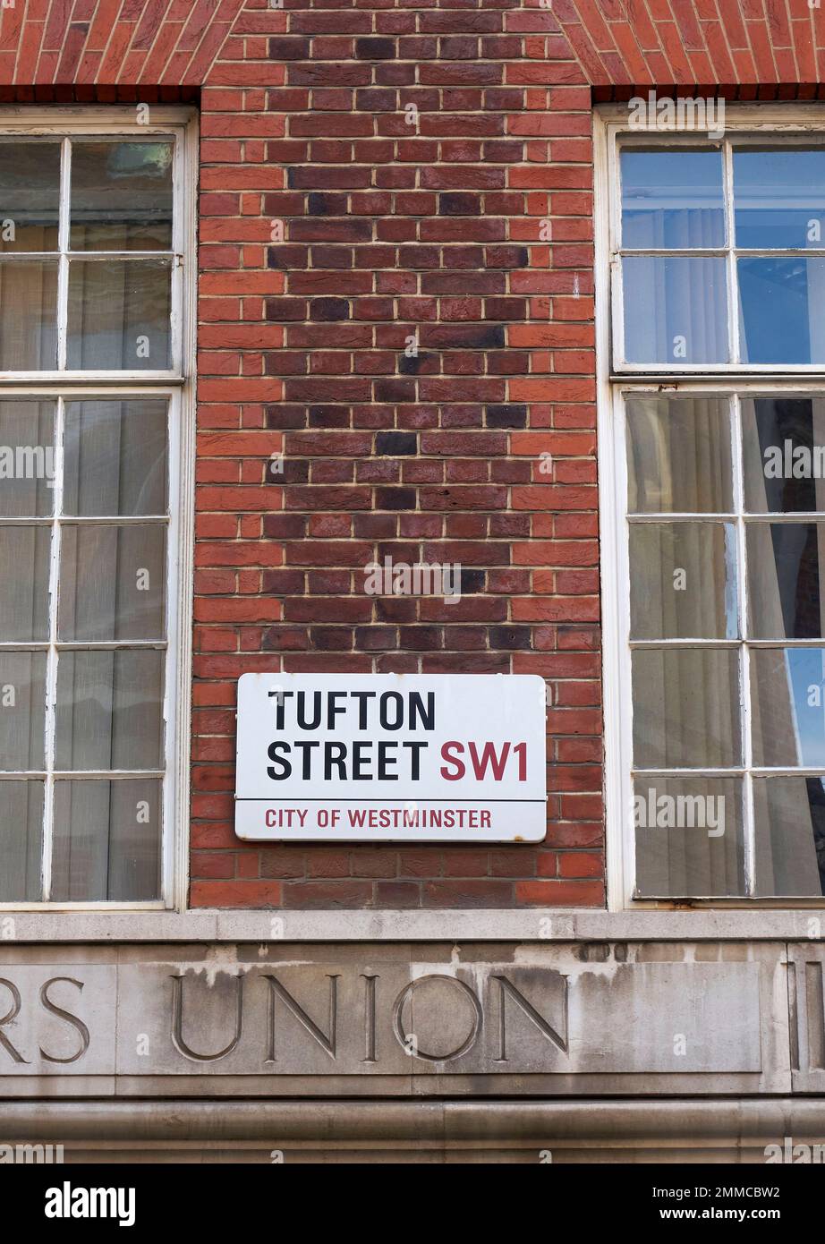 Tufton Street. SW1 55 Tufton Street. Think tank ad ala destra Foto Stock