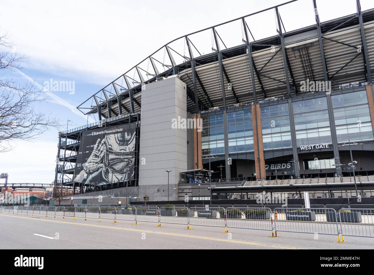 Philadelphia Pennsylvania: 29 gennaio 2023: Lincoln Financial Field situato a South Philly è dove le aquile giocare a casa giochi Foto Stock