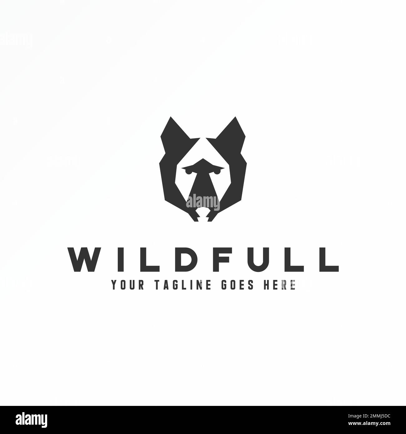 Incredibile geometrico volpe testa immagine grafica icona logo disegno astratto concetto vettore stock. Può essere usato come simbolo relativo ad animale o vizioso Illustrazione Vettoriale