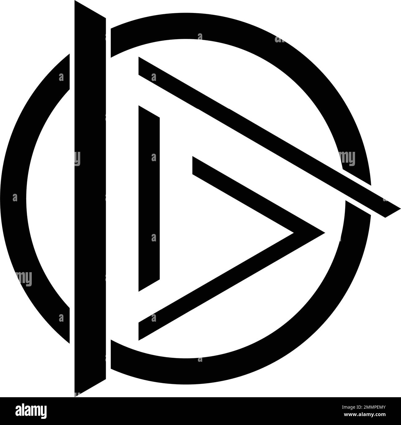 modello vektor con logo a diodo nero Illustrazione Vettoriale