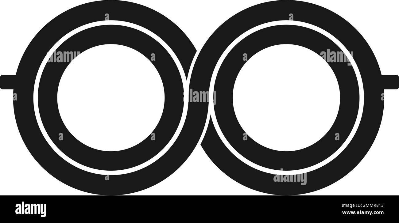 occhiali logo stock modello vektor Illustrazione Vettoriale