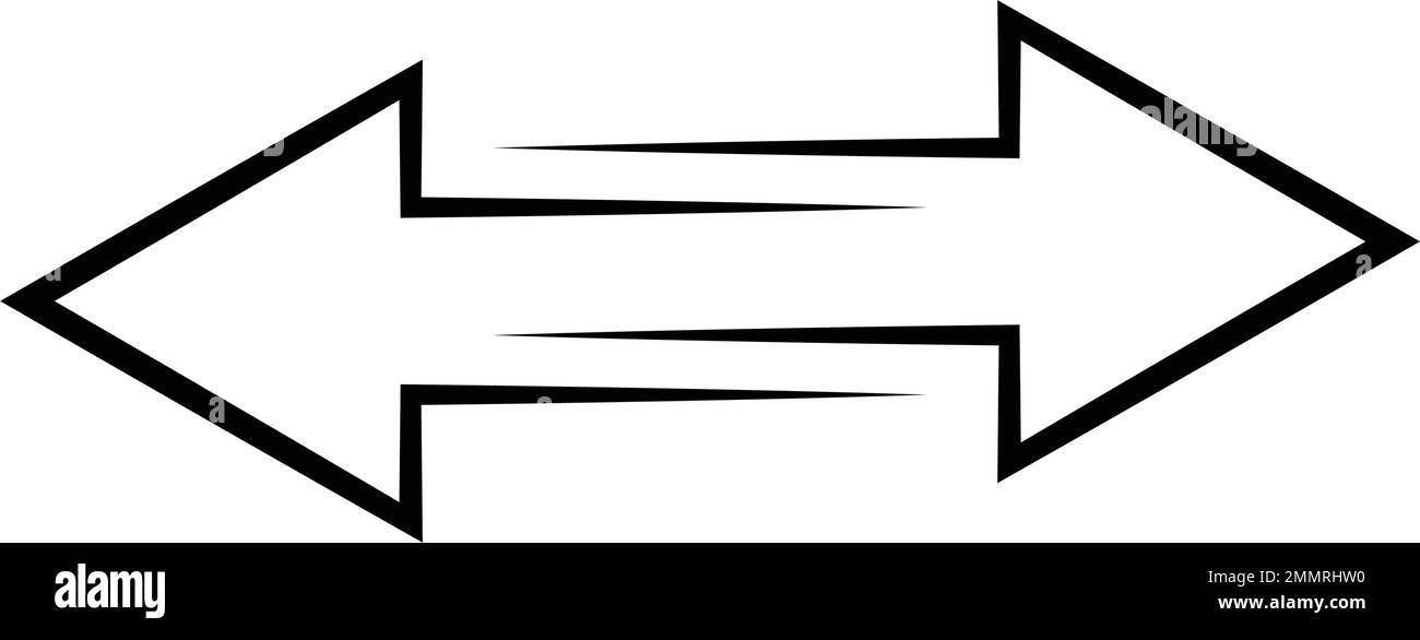disegno illustrativo del logo di trasferimento freccia Illustrazione Vettoriale