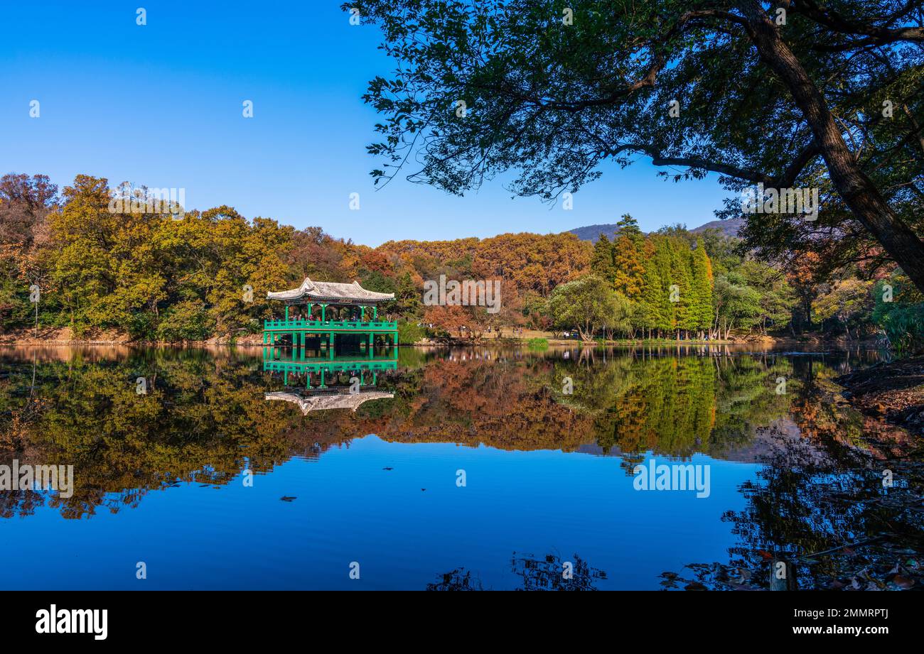 Il mausoleo di Sun yat-sen a Nanjing Foto Stock