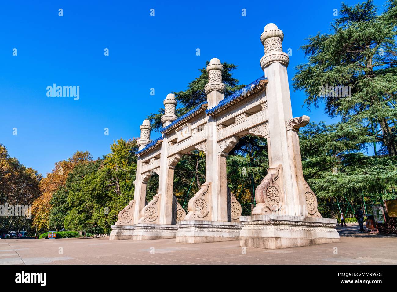 Il mausoleo di Sun yat-sen a Nanjing Foto Stock