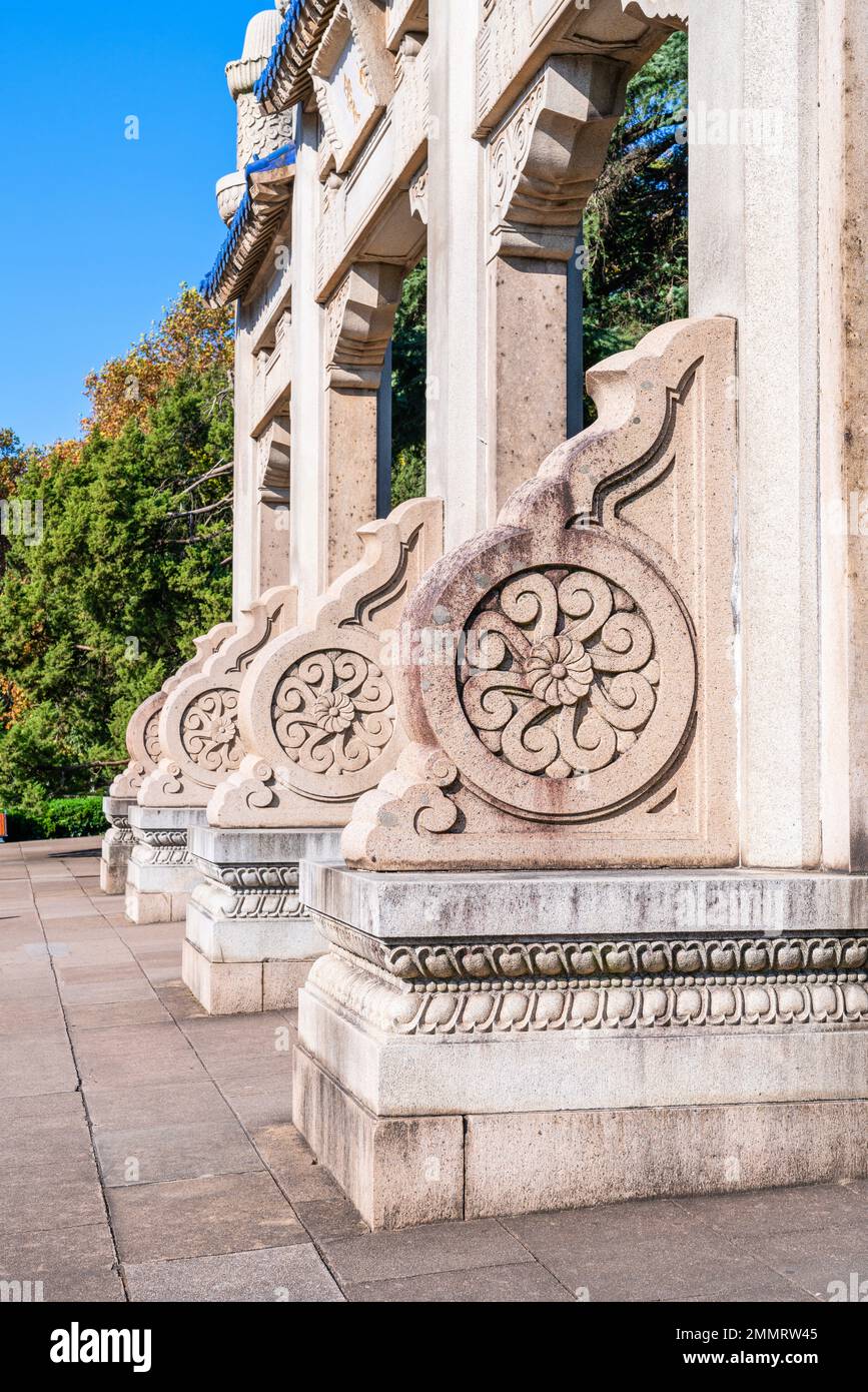 Il mausoleo di Sun yat-sen a Nanjing Foto Stock