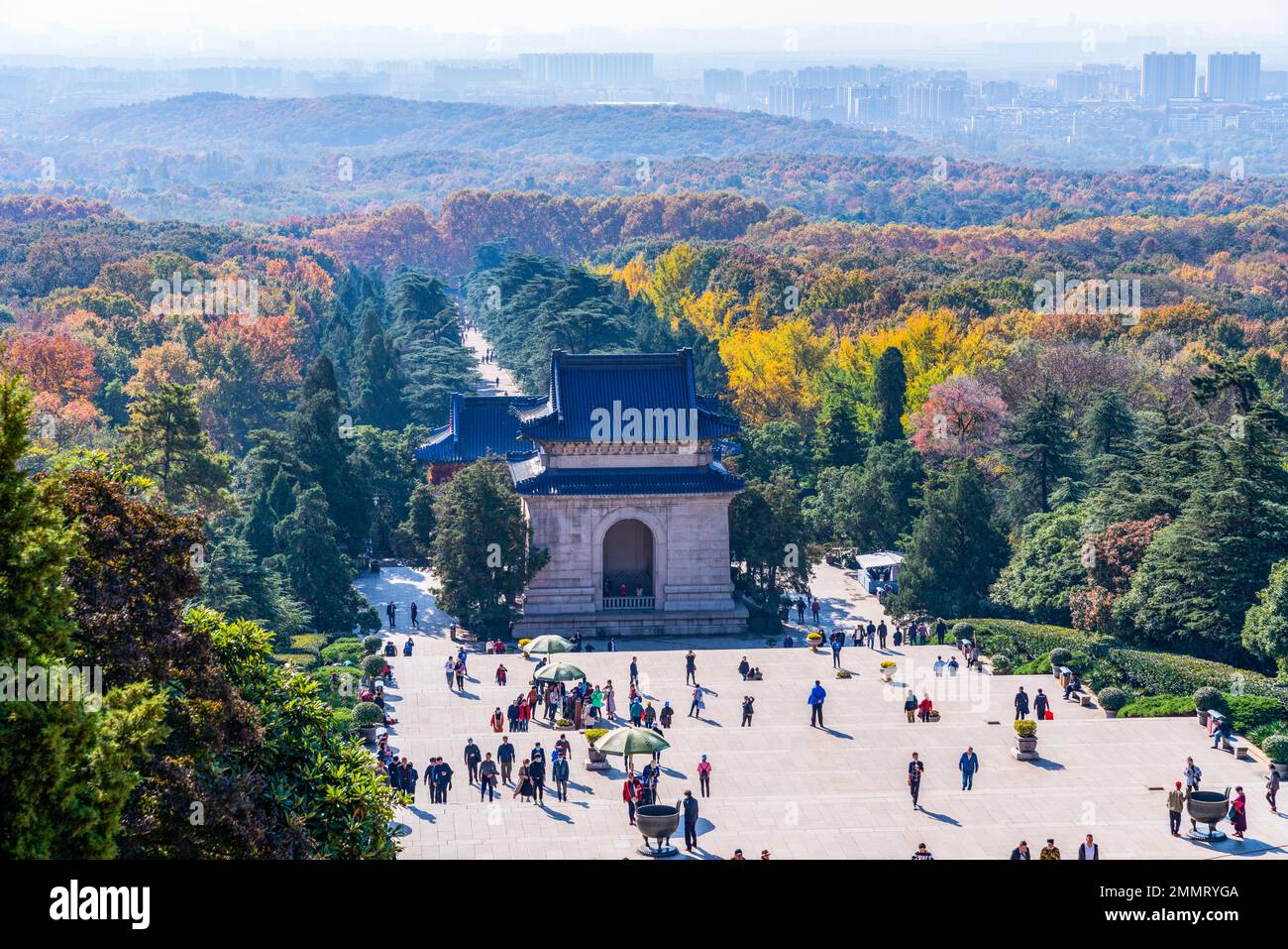 Il mausoleo di Sun yat-sen nel padiglione di nanjing Foto Stock