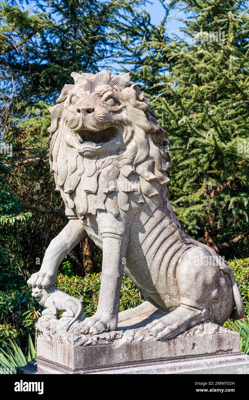 Il mausoleo di Sun yat-sen a Nanjing Foto Stock