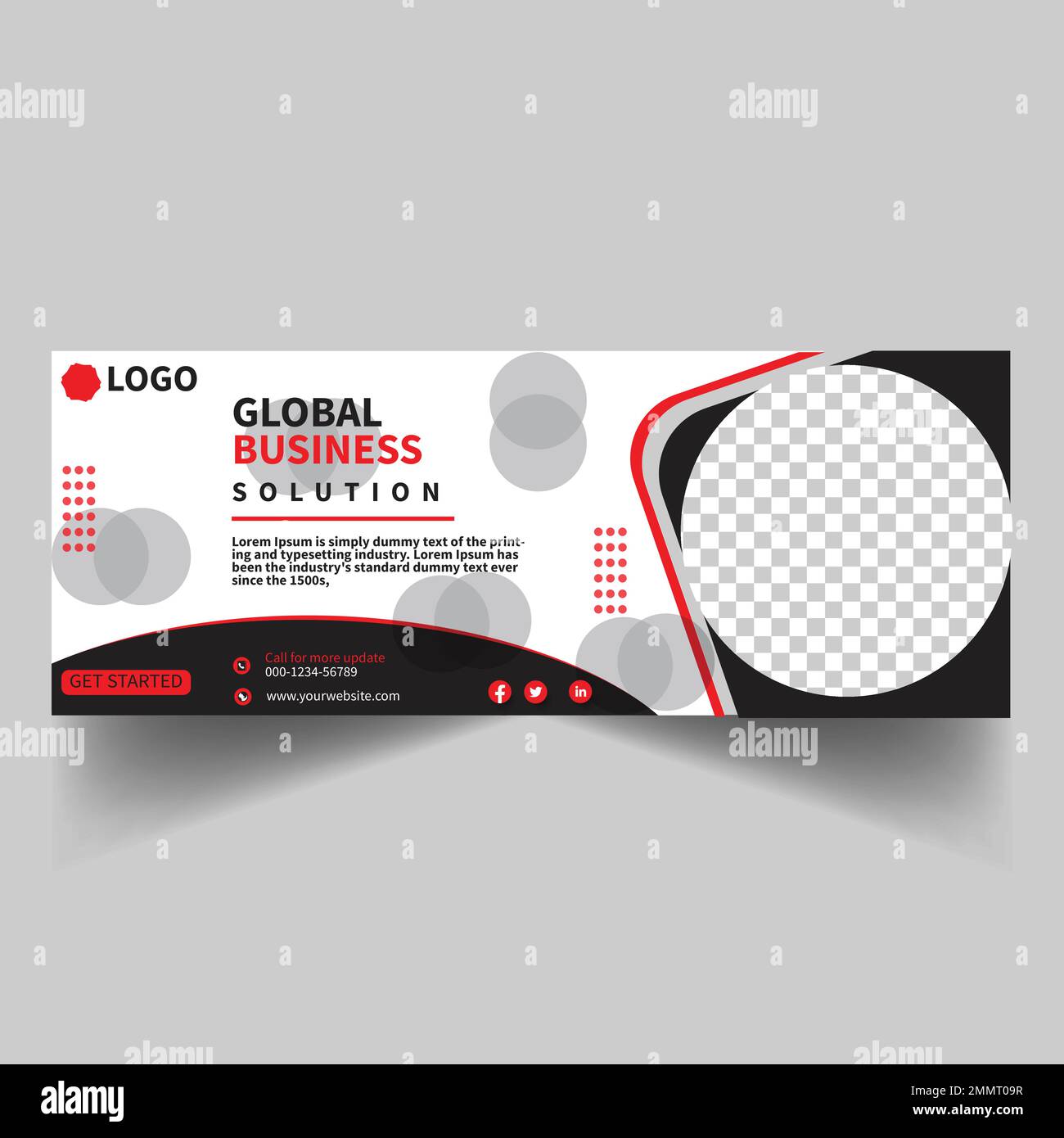 disegno astratto del banner . modello banner web verde . banner pubblicitari di colore verde. Illustrazione Vettoriale