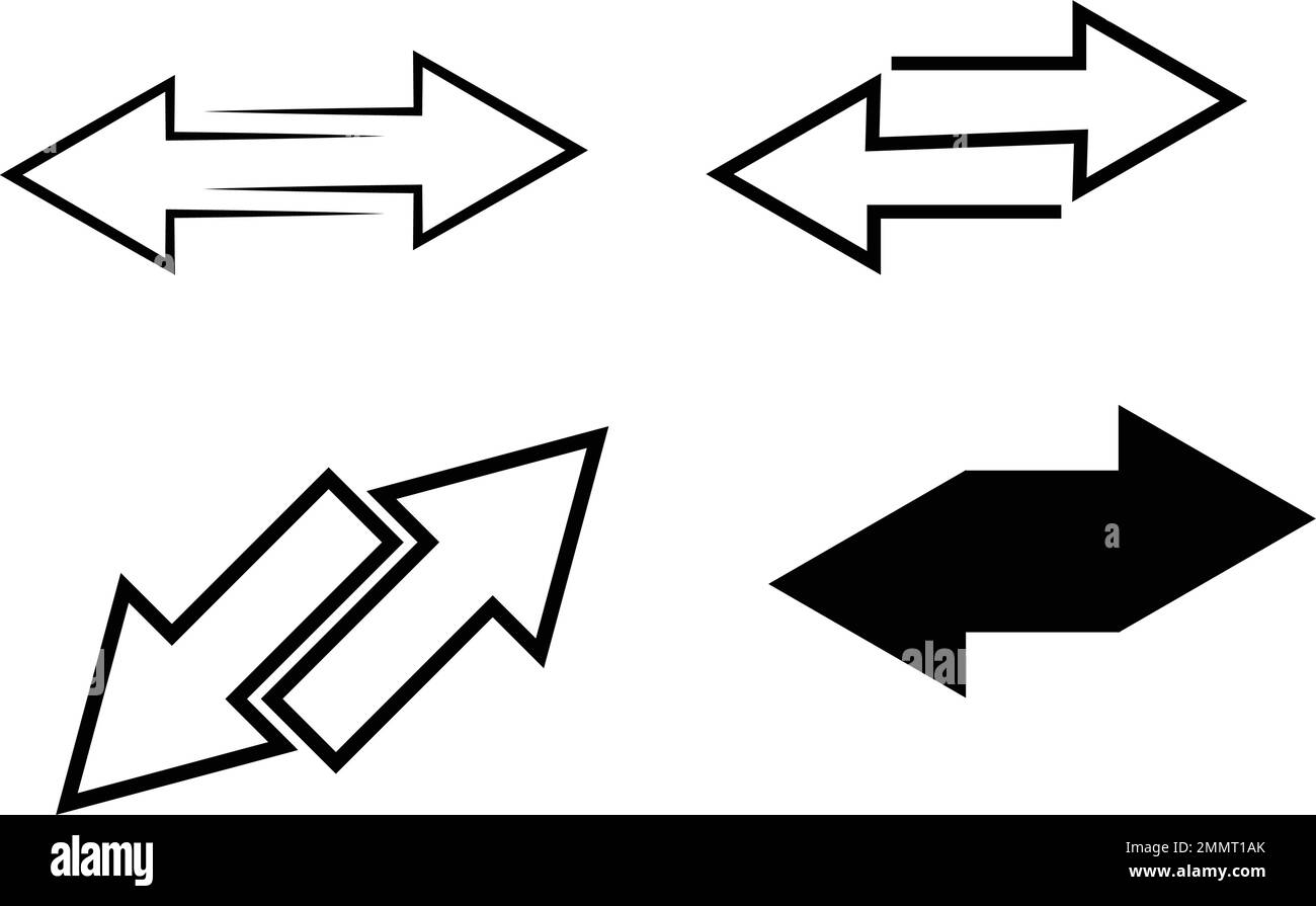 disegno illustrativo del logo di trasferimento freccia Illustrazione Vettoriale