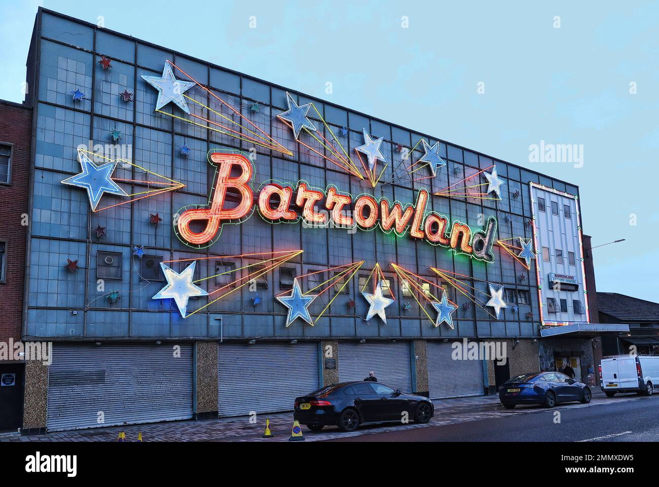 Prima serata presso la sala concerti Barrowland Ballroom, Glasgow East End, Scozia. Foto Stock