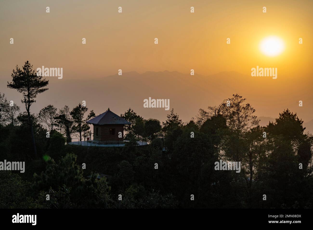 Nepal, Provincia di Bagmati, Nagarkot Foto Stock