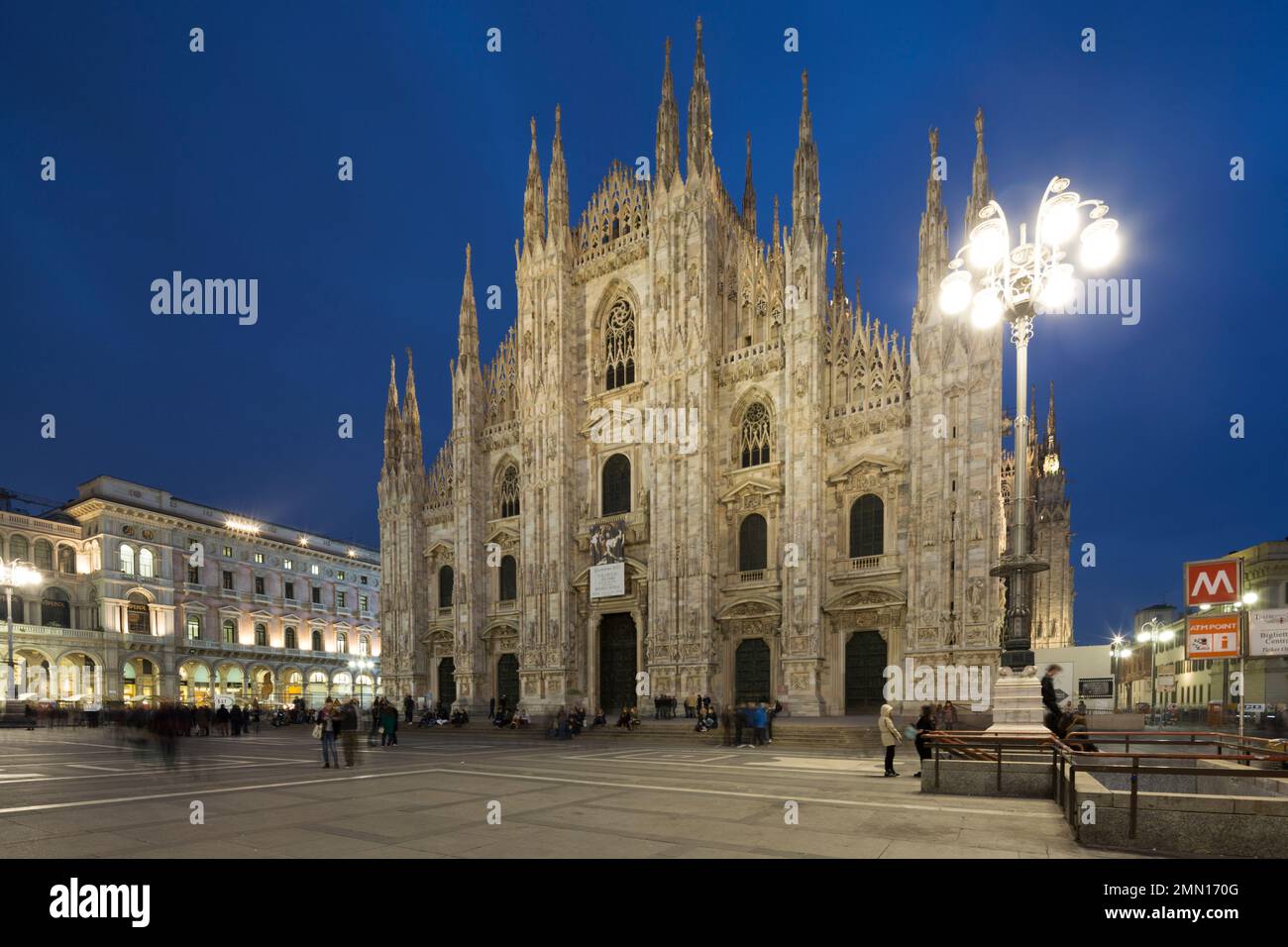 Italia, Milano, il Duomo gotico di Milano, dedicato a Santa Maria della Natività. Foto Stock