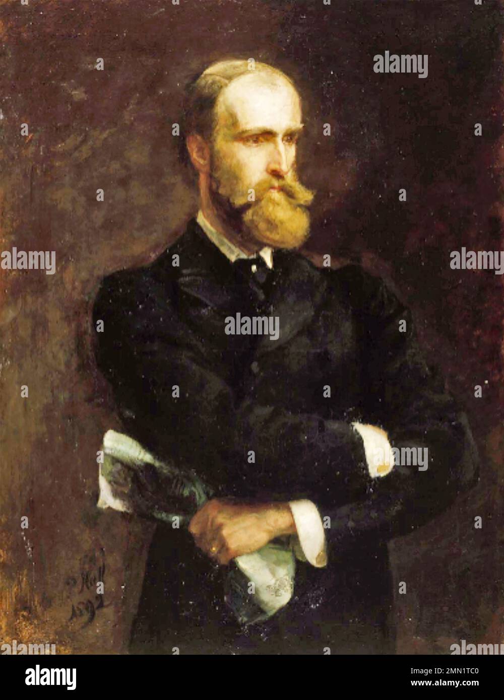 CHARLES STEWART PARNELL (1846-1891) nazionalista irlandese circa 1880 da artista sconosciuto Foto Stock