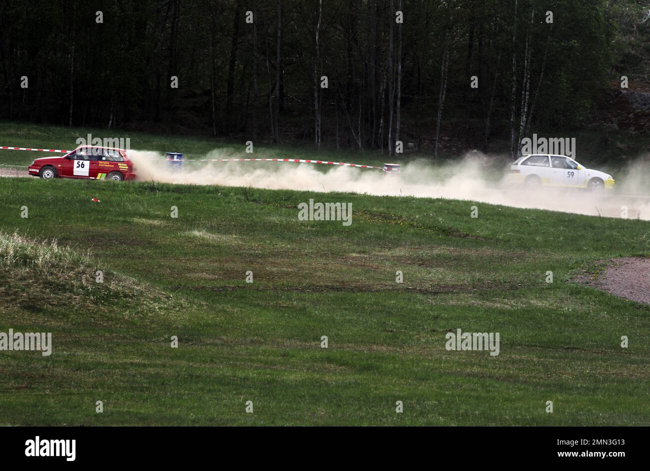 Un concorso rally, Linköping, Svezia. Foto Stock