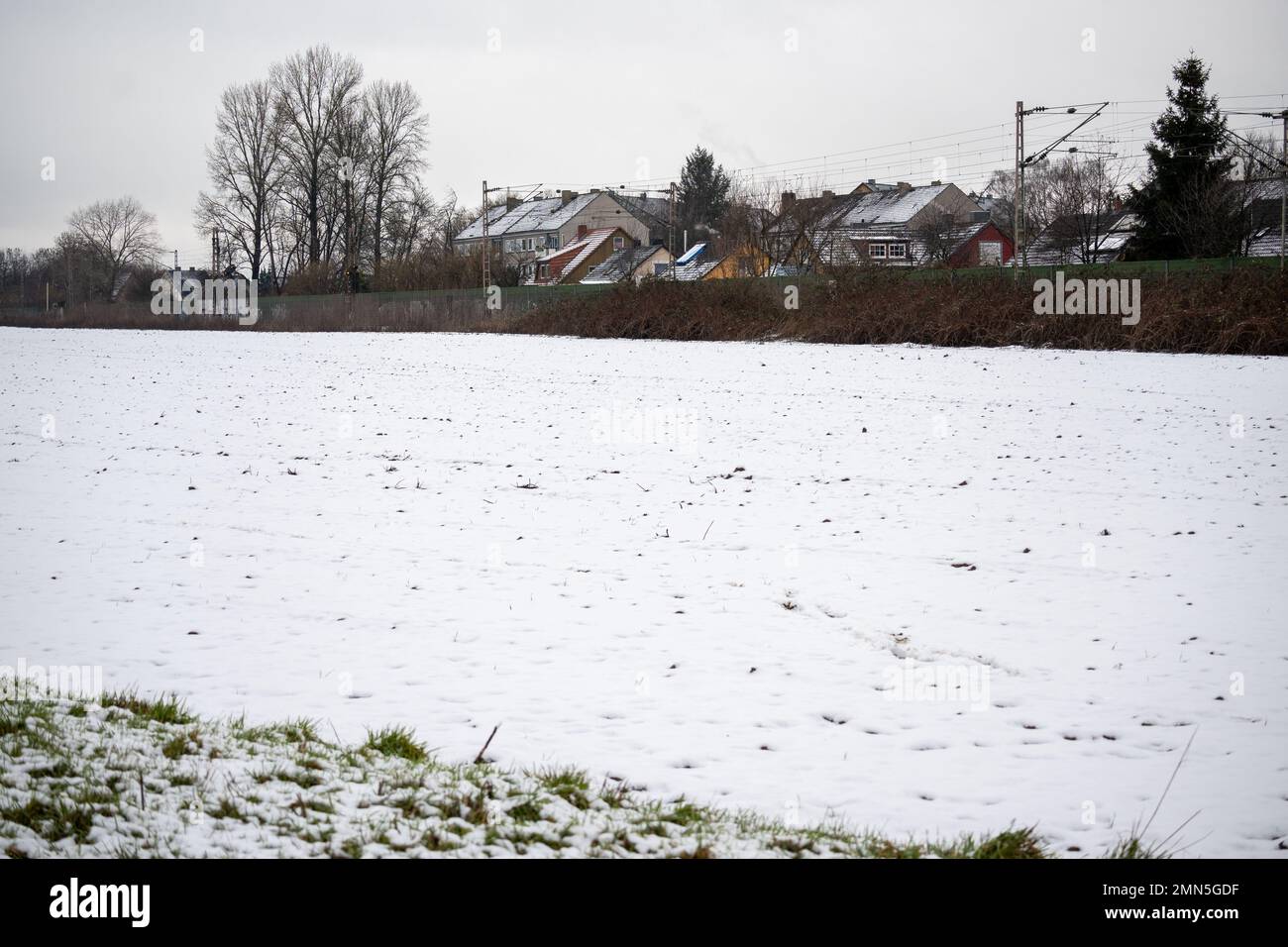 Incantevole paesaggio invernale Foto Stock