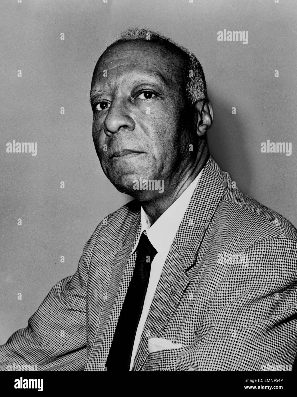 Philip Randolph. Ritratto dell'attivista americano per i diritti civili, Asa Philip Randolph (1889-1979) di John Bottega, 1963 Foto Stock
