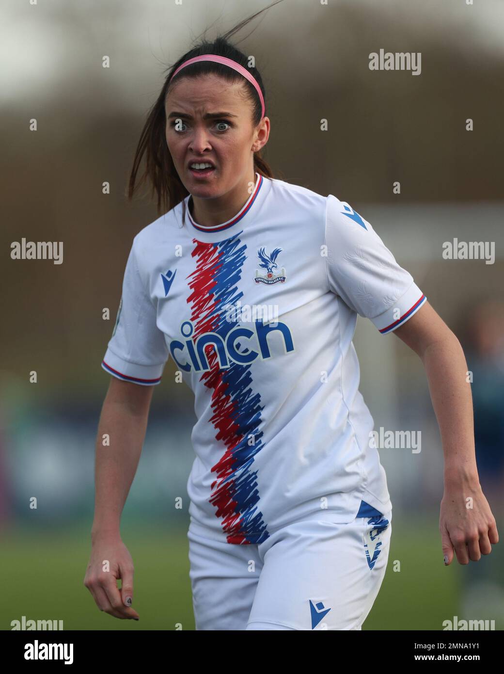 KIRSTEN REILLY of Crystal Palace durante la partita della fa Cup 4th Round tra il Durham Women FC e il Crystal Palace a Maiden Castle, Durham, domenica 29th gennaio 2023. (Credit: Marco Fletcher | NOTIZIE MI) Credit: NOTIZIE MI & Sport /Alamy Live News Foto Stock