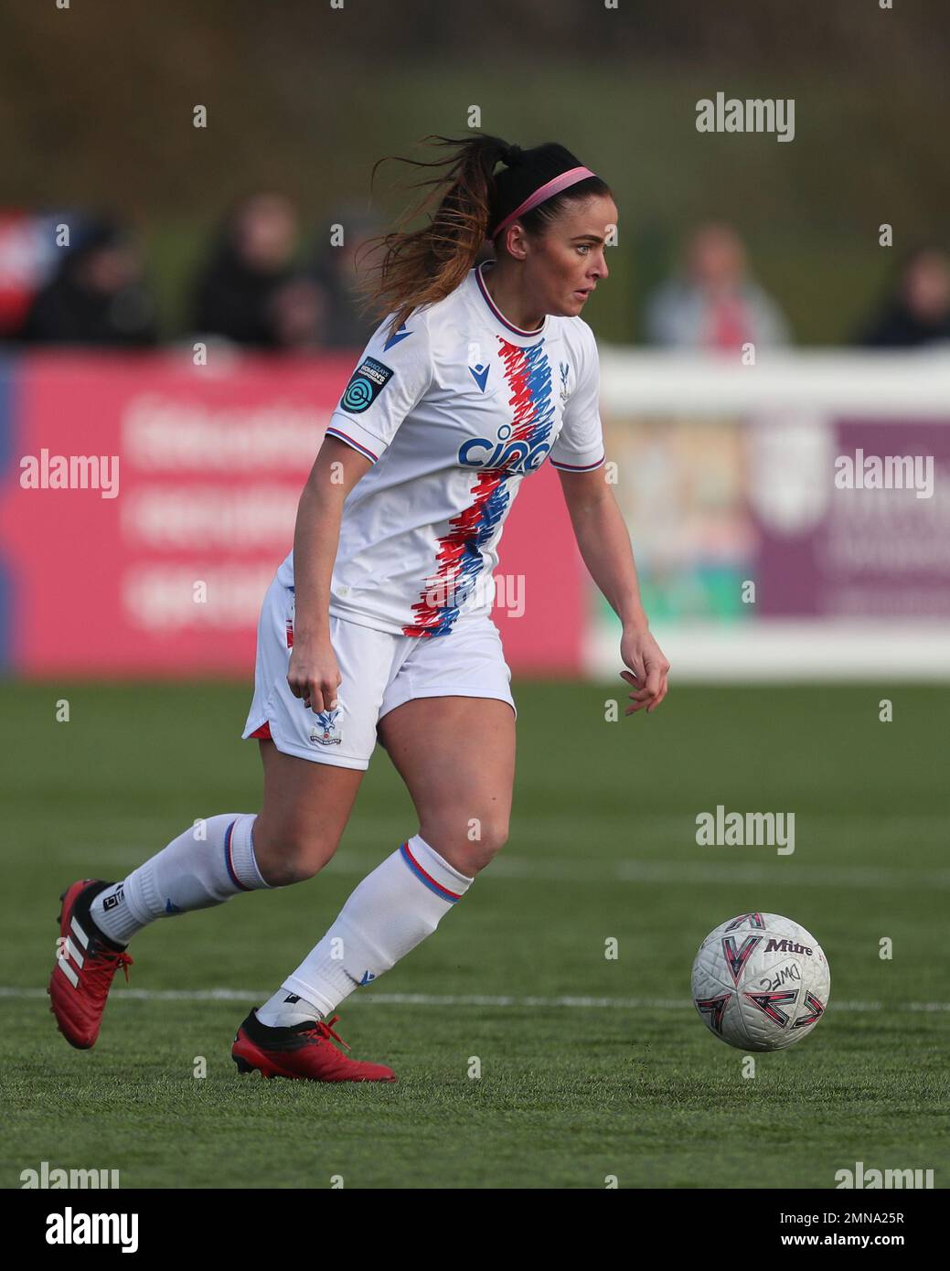 KIRSTEN REILLY of Crystal Palace durante la partita della fa Cup 4th Round tra il Durham Women FC e il Crystal Palace a Maiden Castle, Durham, domenica 29th gennaio 2023. (Credit: Marco Fletcher | NOTIZIE MI) Credit: NOTIZIE MI & Sport /Alamy Live News Foto Stock