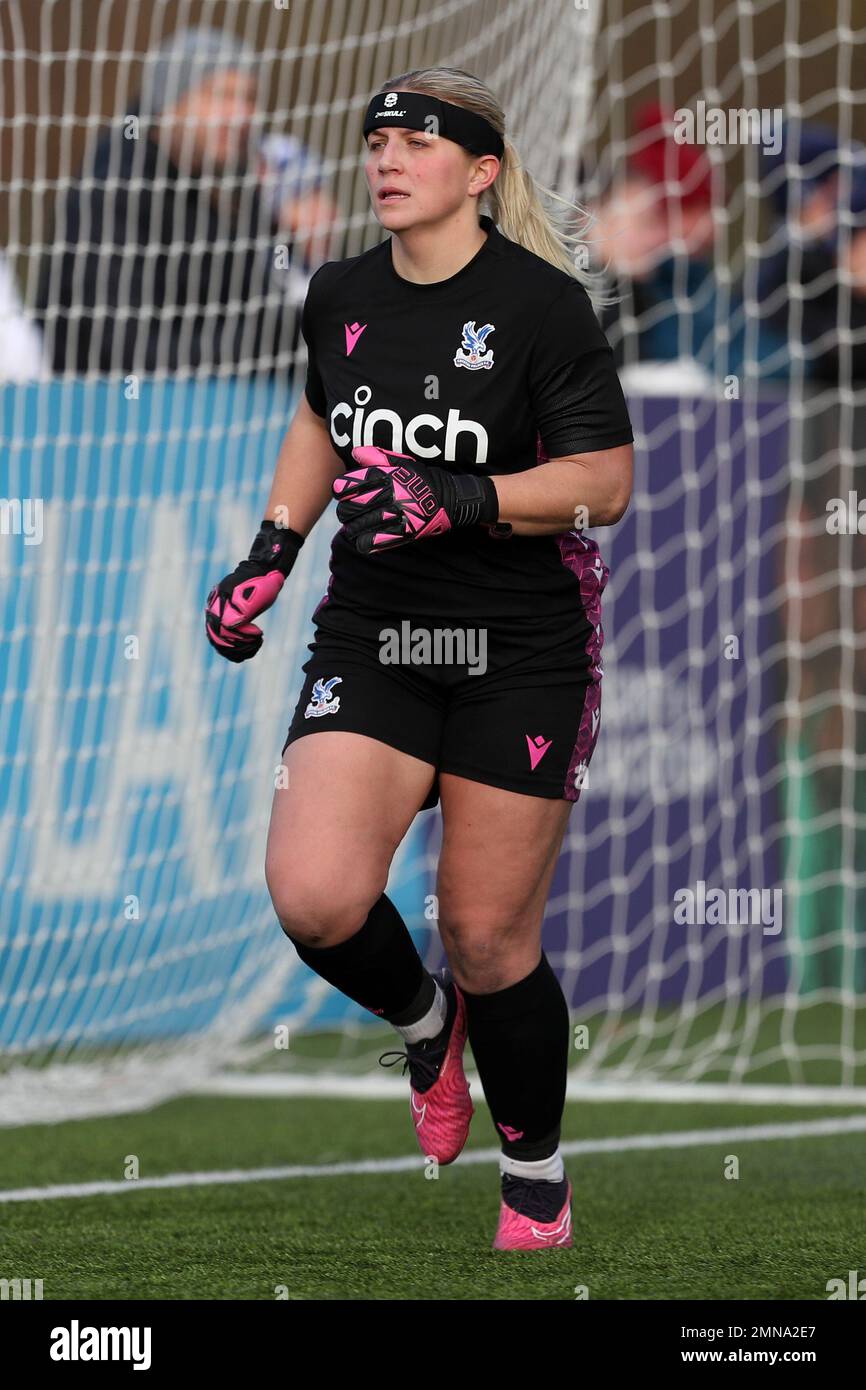 CRYSTAL Palace's FRAN KITCHING durante la partita della fa Cup 4th Round tra il Durham Women FC e il Crystal Palace al Maiden Castle, Durham, domenica 29th gennaio 2023. (Credit: Marco Fletcher | NOTIZIE MI) Credit: NOTIZIE MI & Sport /Alamy Live News Foto Stock