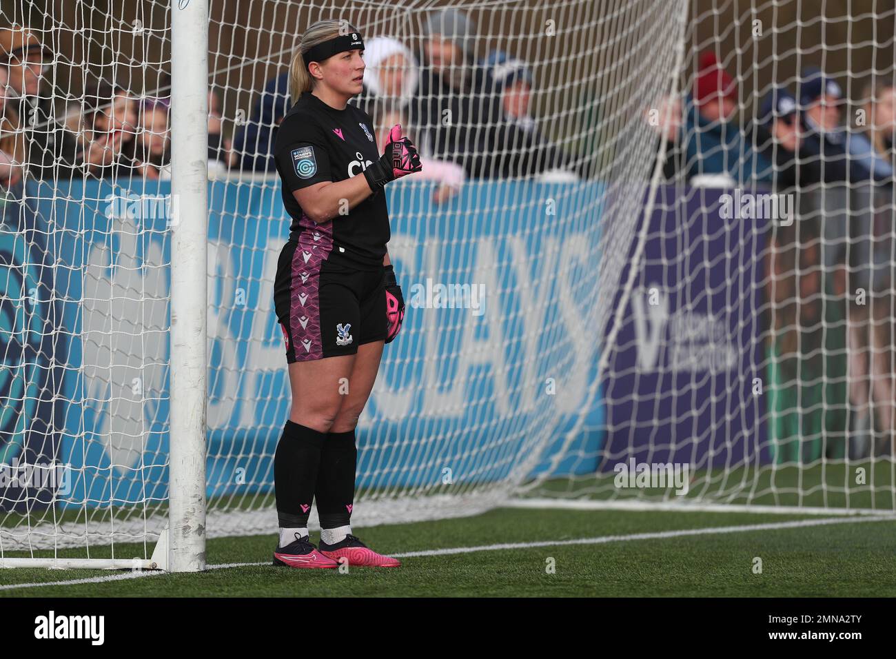 CRYSTAL Palace's FRAN KITCHING durante la partita della fa Cup 4th Round tra il Durham Women FC e il Crystal Palace al Maiden Castle, Durham, domenica 29th gennaio 2023. (Credit: Marco Fletcher | NOTIZIE MI) Credit: NOTIZIE MI & Sport /Alamy Live News Foto Stock