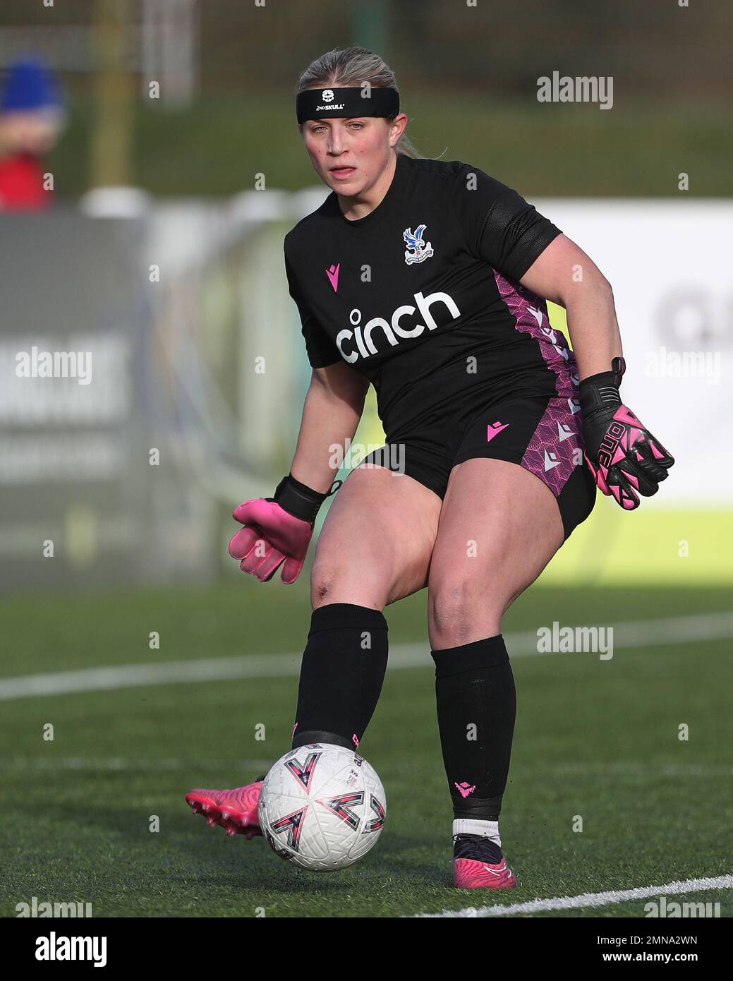CRYSTAL Palace's FRAN KITCHING durante la partita della fa Cup 4th Round tra il Durham Women FC e il Crystal Palace al Maiden Castle, Durham, domenica 29th gennaio 2023. (Credit: Marco Fletcher | NOTIZIE MI) Credit: NOTIZIE MI & Sport /Alamy Live News Foto Stock