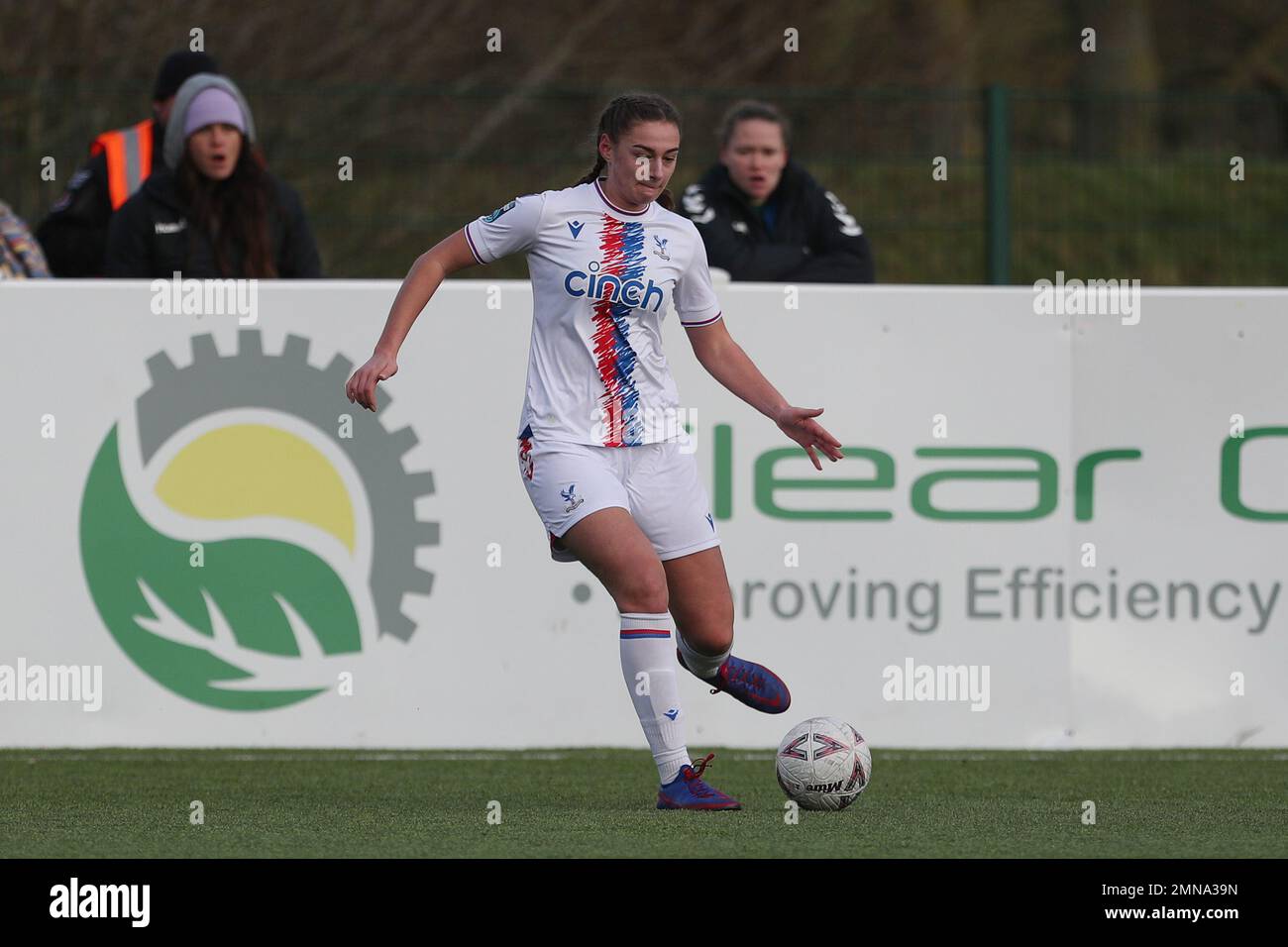 LIZZIE WALDIE di Crystal Palace durante la partita della fa Cup 4th Round tra il Durham Women FC e il Crystal Palace di Maiden Castle, Durham, domenica 29th gennaio 2023. (Credit: Marco Fletcher | NOTIZIE MI) Credit: NOTIZIE MI & Sport /Alamy Live News Foto Stock