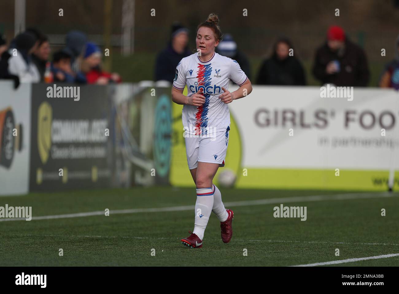 FLISS GIBBONS of Crystal Palace durante la partita della fa Cup 4th Round tra il Durham Women FC e il Crystal Palace al Maiden Castle, Durham, domenica 29th gennaio 2023. (Credit: Marco Fletcher | NOTIZIE MI) Credit: NOTIZIE MI & Sport /Alamy Live News Foto Stock