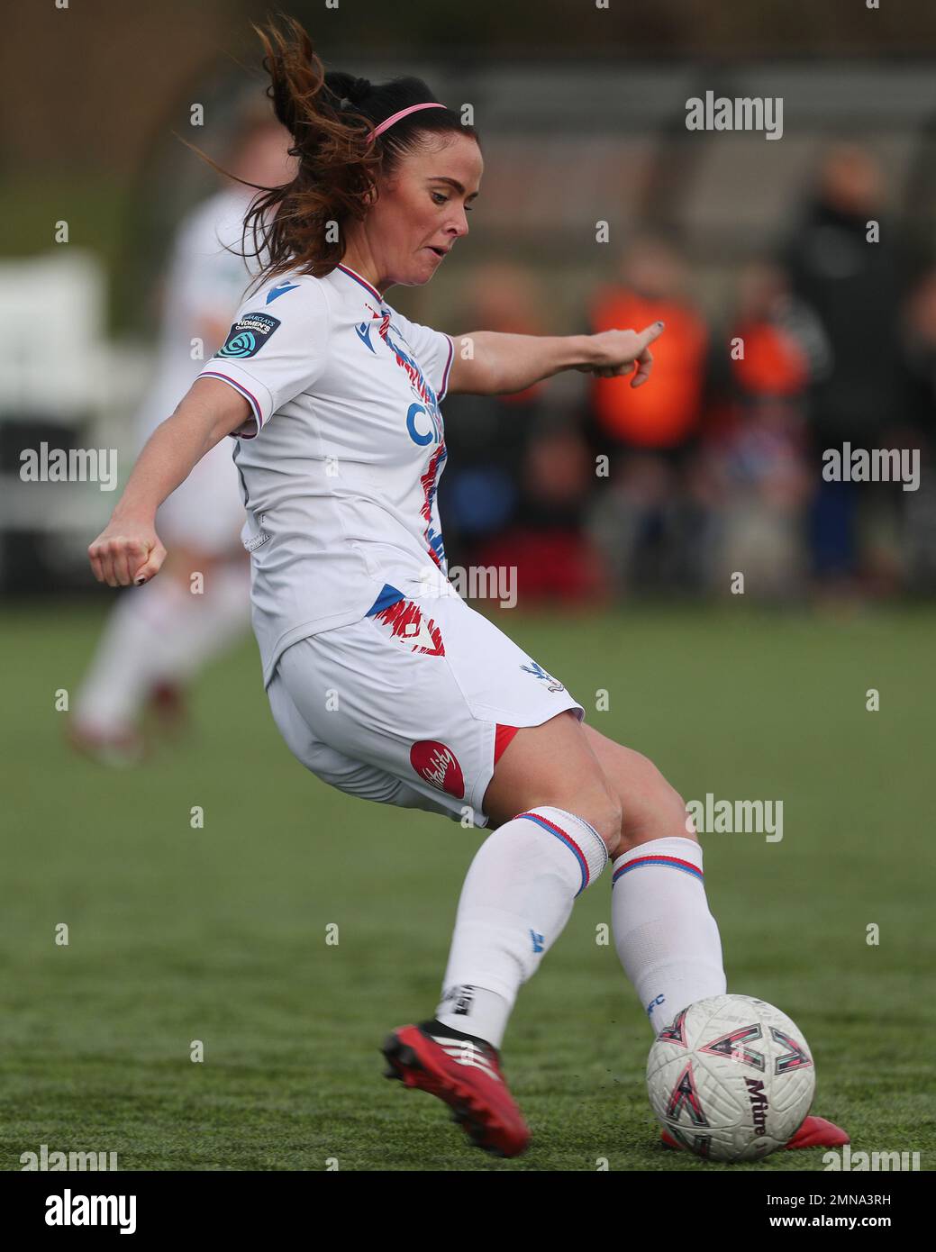 KIRSTEN REILLY del Crystal Palace durante la partita della fa Cup 4th Round tra il Durham Women FC e il Crystal Palace al castello di Maiden, Durham, domenica 29th gennaio 2023. (Credit: Marco Fletcher | NOTIZIE MI) Credit: NOTIZIE MI & Sport /Alamy Live News Foto Stock
