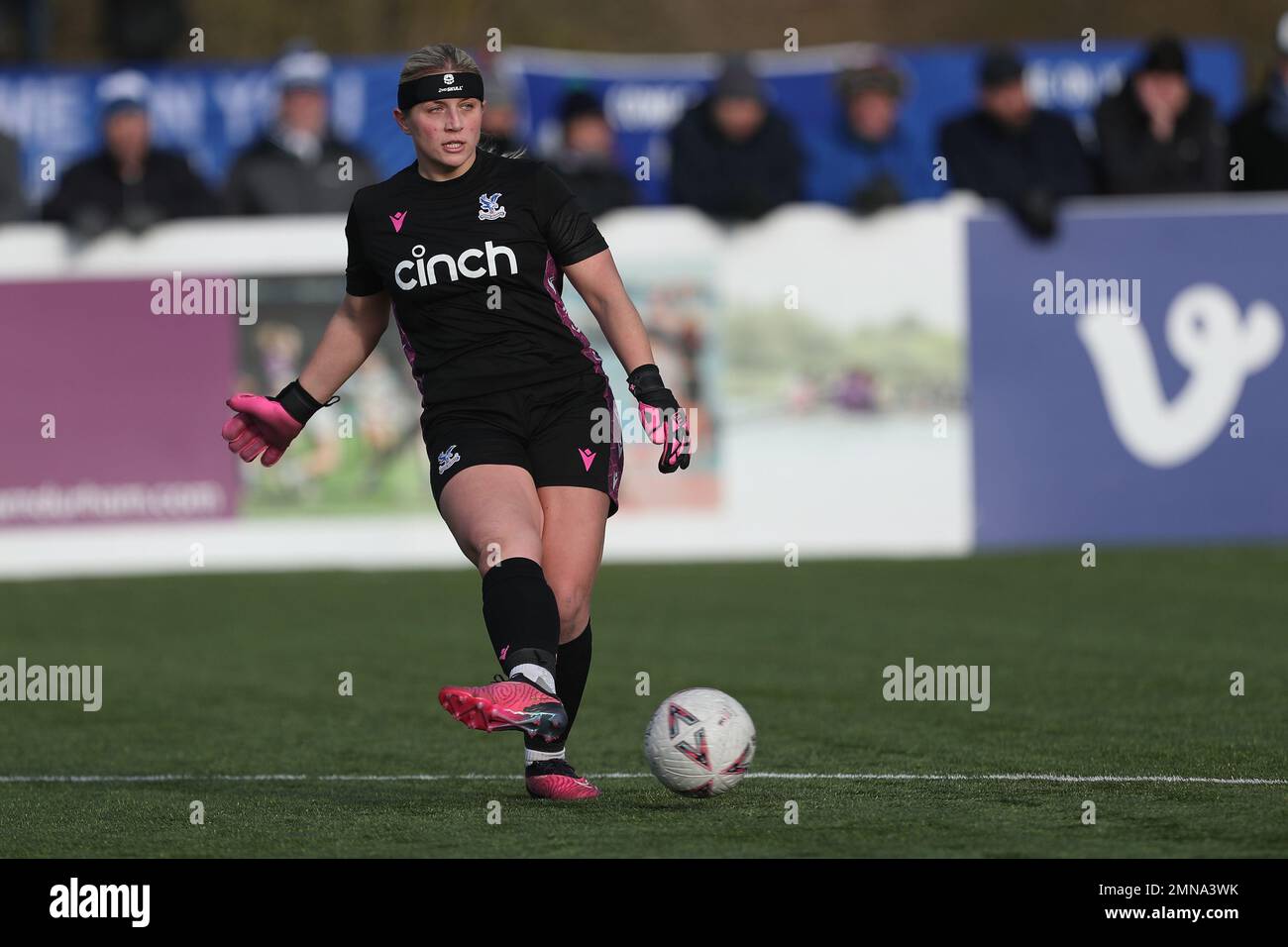 FRAN KITCHING of Crystal Palace durante la partita della fa Cup 4th Round tra il Durham Women FC e il Crystal Palace al Maiden Castle, Durham, domenica 29th gennaio 2023. (Credit: Marco Fletcher | NOTIZIE MI) Credit: NOTIZIE MI & Sport /Alamy Live News Foto Stock